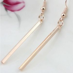 5/$25 Misc Bundle Deal - Minimalist Bar Earrings - Rose Gold
